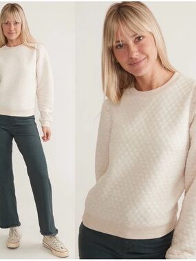 Marine Layer Corbet Quilted Crewneck Sweatshirt